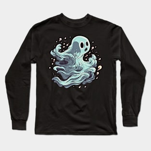 Eerie Halloween Ghoul Art - Spooky Season Delight Long Sleeve T-Shirt